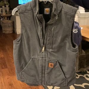 Mens gray carhart vest